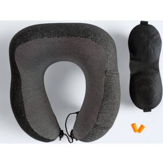 JourneyLife Memory Foam Nakkepude - Sort
