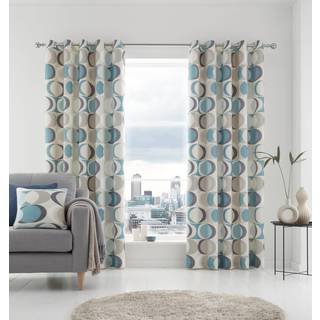 Fusion Fusion Duck Egg Sander Pair of Eyelet Curtains