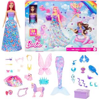 Barbie Fairytale Julekalender 2024 Barbie jul pakke kalender HRG90