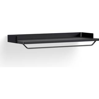 Hay Pier System Hylde Med Knage Ps Black - Hyldesystemer (modulære) Stål Sort - AB719-B666