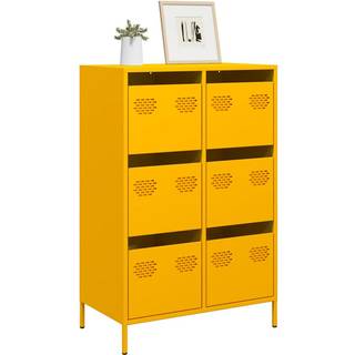 Skab 68X39X101,5 Cm Stål - Gul