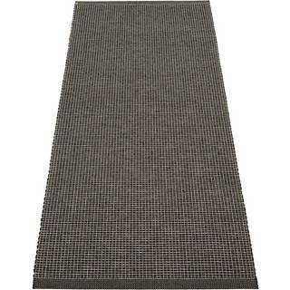 Pappelina, Emm tæppe 70x180 cm Black/Linen Metallic