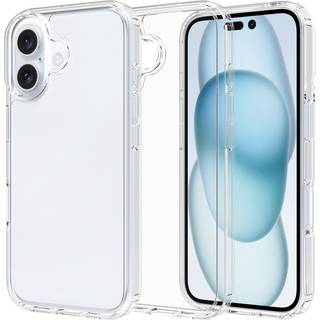 Mobique Hybridcover iPhone 16 Gennemsigtig