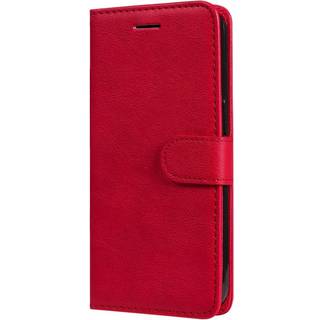 Samsung Galaxy A16 (4G/5G) PU Læder Flip Cover m. Pung og Strop - Rød
