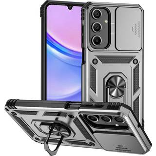 EIDERWOOD Samsung Galaxy A16 (4G/5G) Håndværker Bagside Cover m. Magnetisk Kickstand & Cam Slider - Sølv
