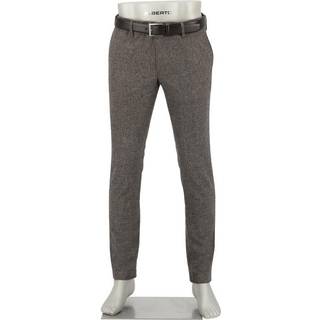 Alberto Herren Hose beige,grau meliert Slim Fit