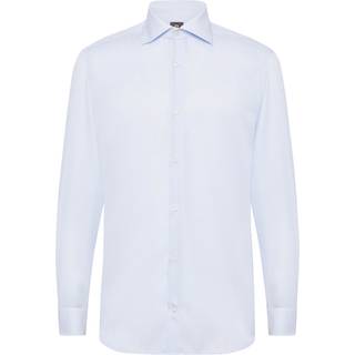 BOGGI MILANO Herren Hemd blau gestreift Slim Fit
