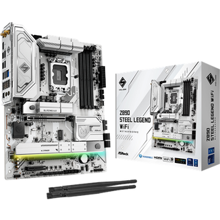 ASRock Z890 STEEL LEGEND WIFI Bundkort - Intel Z890 - Intel LGA1851 socket - DDR5 RAM - ATX