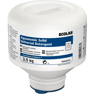 Ecolab Aquanomic Solid vaskepulver hvidt uden farve og parfume 3,5 kg
