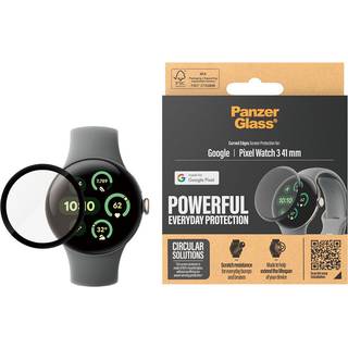 Google Pixel Watch 3 (41mm) PanzerGlass Hærdet Glas Skærmbeskyttelse - Gennemsigtig