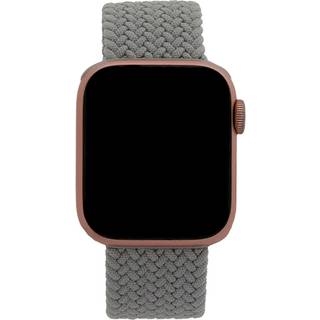Apple Watch (42/44/SE/45/46/49mm) Elastisk Stof Rem - Str. XS - Grå