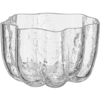Kosta Boda Crackle fyrfadsstage 5,8 cm Klar