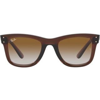 Ray - Ban Unisex Ray - Ban RBR0502S WAYFARER REVERSE 6709CB Solbriller Injiceret Brun Brun Firkantet Normal Skygge