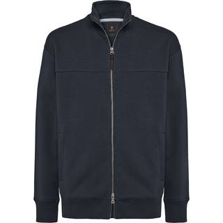 BOGGI MILANO Herren Sweatjacke blau unifarben
