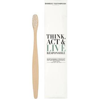 Think Act & Live Responsible Bambus tandbørste med blødt børstehovede