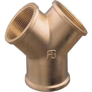 Y-kobling rør Guidi Y-shaped Connector, messing, 1 1/2" G (BSP) (indvendig)