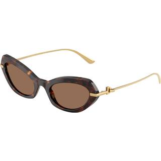 Dolce & Gabbana Kvinde DG4473 502/73 Solbriller Acetat Skildpadde Brun Sommerfugl Normal