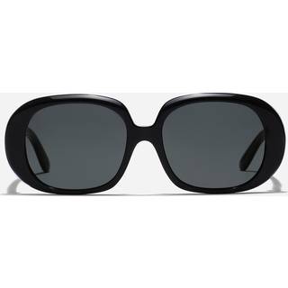 Dolce & Gabbana Kvinde DG4476 501/87 Solbriller Acetat Sort Grå Rund Normal