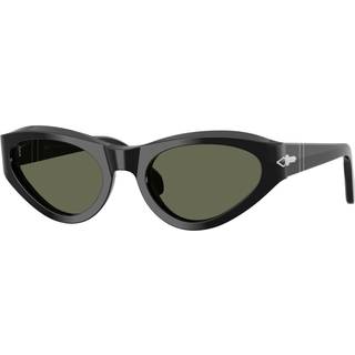 Persol Kvinde PO0052S 95/58 Solbriller Acetat Sort Grøn Sommerfugl Polariseret