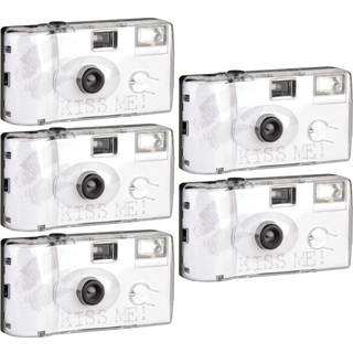 Q&L Disposable camera KISS ME white, with flash, 27 shots, ISO 400