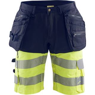 Blåkläder 1596 High Vis Shorts med 4-vejs stretch / High Vis Arbejdsshorts med 4-vejs stretch - C60 - Marineblå/High Vis Gul