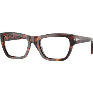 Persol Unisex PO0091V 24 Optiske stel Acetat Skildpadde Transparent Pillow Normal