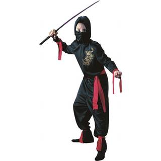Sort ninja børn kostume