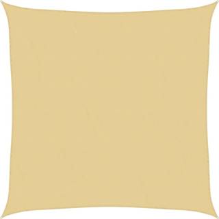 solsejl 3,6x3,6 m 100 % polyesterstof sandfarvet