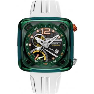Nubeo NB-6096-02 Herrenuhr Ecliptic Dual Time 45mm 5ATM