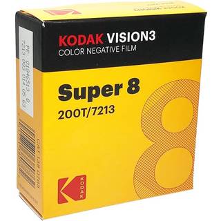 Kodak Vision3 200T 7213, 8 mm x 15 m Perf. 1R smalfilm