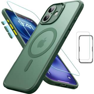 ESR til iPhone 16-sag (4 i 1) Sæt gennemskinnelig matte sag med skærmbeskytter kompatibel med Magsafe Military-Grade Protection Classic Series Fr