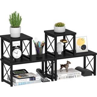 Honiter 2 s?t desk hylde desktop arrang?r hylde fritst?ende lille boghylde skrivebord arrang?r 2 niveau uafh?ngig stable desktop hylder desktop k