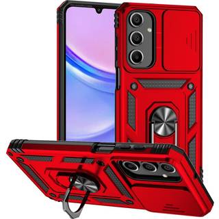 EIDERWOOD Samsung Galaxy A16 (4G/5G) Håndværker Bagside Cover m. Magnetisk Kickstand & Cam Slider - Rød