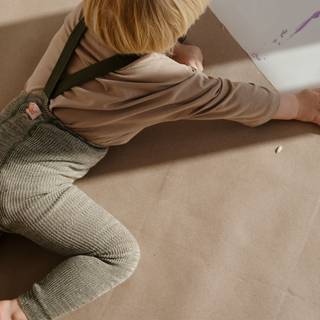 Silly Silas GOTS Fodsløse strømpebukserer Creamy Olive 2-3 Y  Grøn  2-3 år  Unisex
