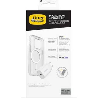 OtterBox KIT Apple iPhone 16 Pro (Symmetry Clear MagSafe / Premium Glass / EU USB-C Wall Charger 30W - white)