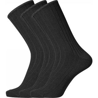 Dovre 3-pak Wool No-Elastic Socks - Black - Str 45/48