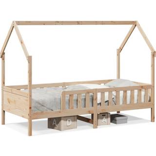 Sengeramme Til Husseng Massivt Fyrretræ - Brun / 90 x 200 cm