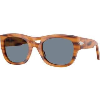 Persol Unisex PO0064S 960/56 Solbriller Acetat Skildpadde Blå Pillow Normal