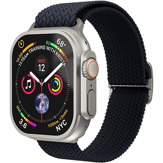 Vonmählen Apple Watch (42/44/45/SE/46/49mm) Woven Loop Nylon Urrem - Navy