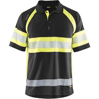 Blåkläder 3338 High Vis UV Poloshirt / High Vis UV Poloshirt - 5XL - Sort/High Vis Gul