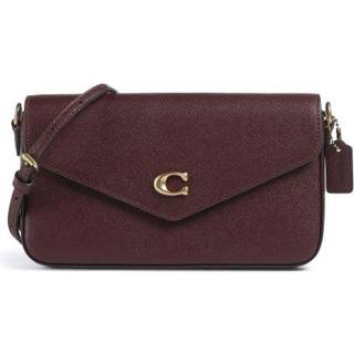 Coach COACH Red Crossgrain Leather Wyn Cross-Body Bag