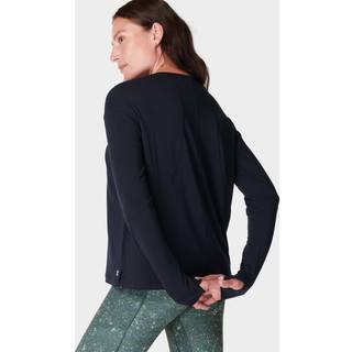 Sweaty Betty Sweaty Betty Black Soft Flow Studio Long Sleeve Top