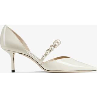 Jimmy Choo Aurelie 65 patent leather pumps - white - EU 34.5