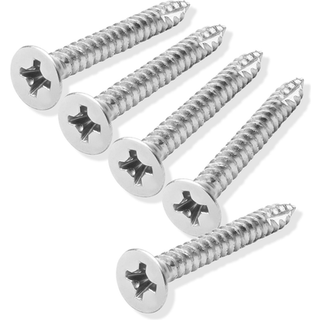 Cauldham krom træskruer #9 x 1-1/2 tommer til dørhængsler - 25 pakke