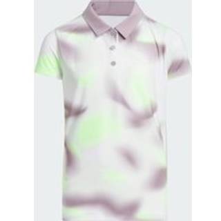Girls' Allover Print Polo Shirt - Green Spark - 140