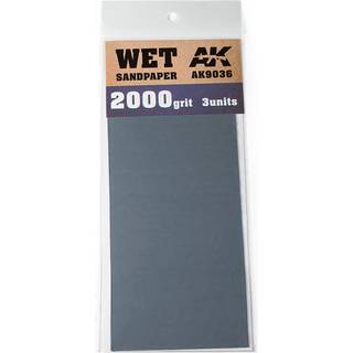 Wet Sandpaper 2000 Grit. 3 units