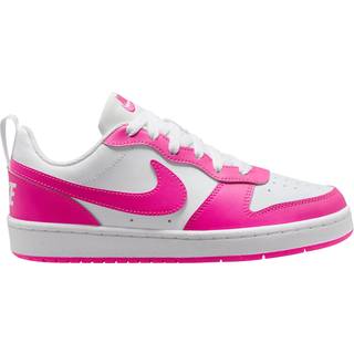 Nike Nike White/Fuschia Pink Youth Court Borough Low Recraft Trainers