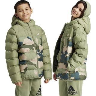 Synthetic Down Allover Print jakke - Tent Green / Night Cargo - 164