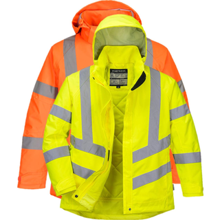 Dame hi-vis vinterjakke - Orange (Størrelse: XXL)