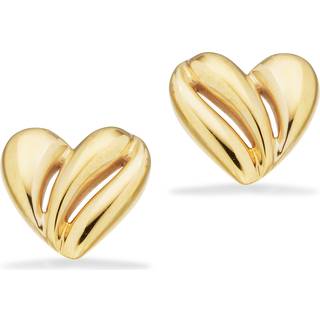Scrouples øreringe hjerte i 8 kt guld